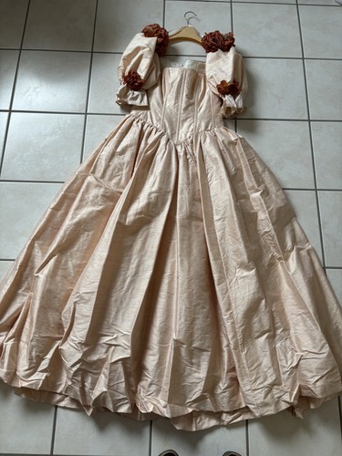 Brautkleid wildseide apricot - brautkleid,