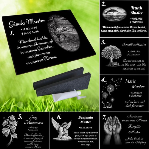 Grabplatte granit grabstein - granit,