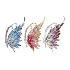 Sparkling butterfly shaped pin - sparkling,