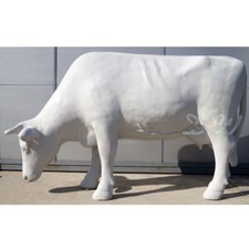 KUH MAGDA ROHLING lebensgroß grasend Garten Deko Tier Figur BAUERNHOF Skulptur