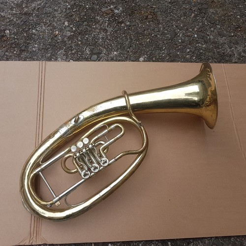 Antikes tenor horn made - -,