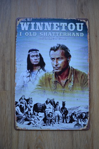 Winnetou blechschild retro - retro,