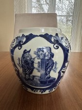 Delft Vase antik blau weiß