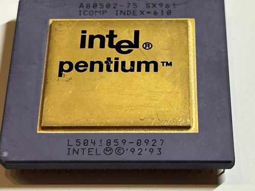 Intel pentium mhz - pentium, goldcap