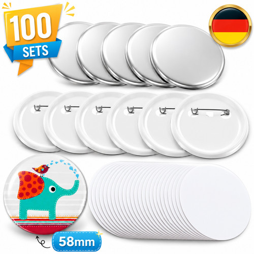 Badge pin button rohlinge - badge, 100