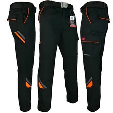 Arbeitshose Hose schwarz grau orange Bundhose Herren Profi Qualität Gr. 44 - 64