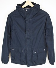 Timberland A136X Jacke Herren M Leicht mit Kapuze Aufgesetzte Taschen Blau