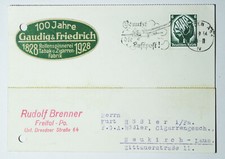 Werbe Postkarte Rudolf Brenner