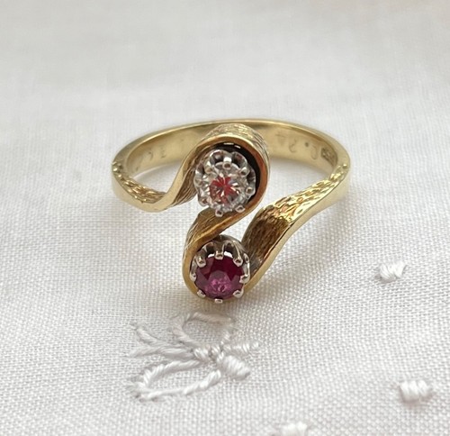 älterer 585 goldring mit - goldring,