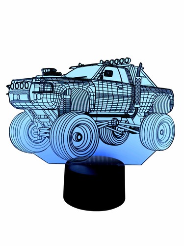 Led lampe monster truck - 3d, monster-truck