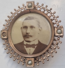 Vintage Brosche mit Perlen Foto Bild Antikschmuck True Vintage Schmuck antik 