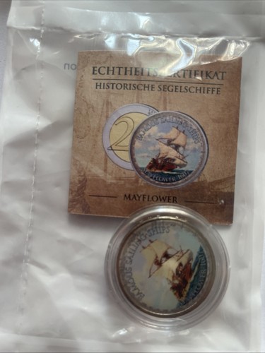 Euro münze mayflower - 2,