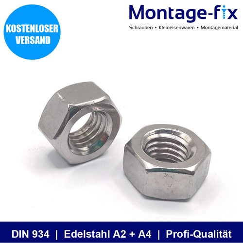 Sechskantmuttern din 934 iso - din,