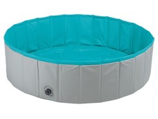 zoofari® Hundepool, platzsparend zusammenfaltbar, grau/blau - B-Ware sehr gut