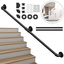 Handlauf Schwarz 150cm Rund