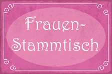 Blechschild 18x12 Frauen