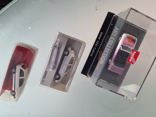 Miniatur autos bmw opel vw - 3x,