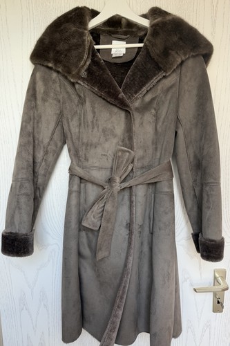 Wildleder imitat damen mantel - imitat,