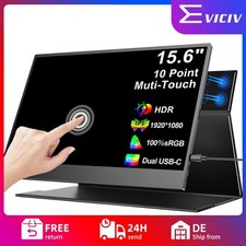 15,6 Zoll Portable Monitor 1080P FHD Touchscreen HDMI USB C LCD Second Display A