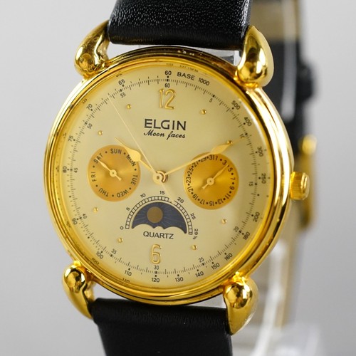 Elgin vintage mondphasenuhr - elgin,
