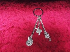 Maritimer Schlüsselanhänger ♥Fisch, Muschel, Seepferdchen♥ Handgefertigt