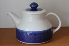 top! KOKA Teekanne blau blue Hertha Bengtson Rörstrand sweden vintage tea
