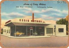 METAL SIGN - Indiana Postcard