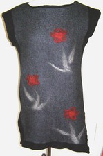 Filzkleid, Filztunika, Tunika, Kurzkleid, gefilzt, Handarbeit, Kleid, Tunika,