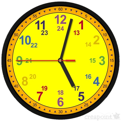 223 kinder wanduhr lernuhr - #223, ->