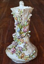 Vase Keramik  alt, signiert, vermutlich Italien, Capodimonte ?