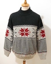 Island Norweger Windstopper Strick Pullover Größe L Herren S065