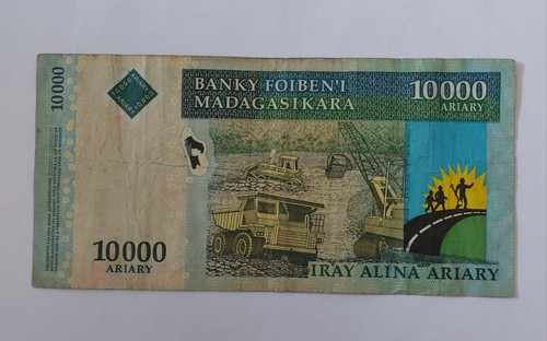 Banknoten madagascar 10000 - -,