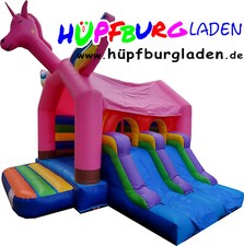 Profi Hüpfburg Einhorn