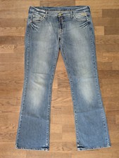 Replay W 442 Damen-Jeans Blau Washed W32 L34 Low Waist