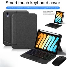 Für iPad Mini 7. 6. Gen 2024 Abnehmbare Beleuchtete Tastatur Touchpad Hülle