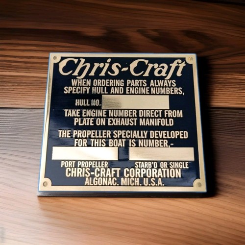 Chris craft rumpfplatte - chris,