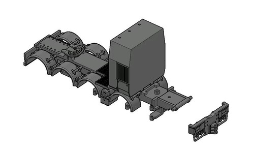 Modell hub fa010d chassis - 1:87, modell-hub