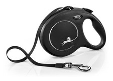 FLEXI NEW CLASSIC Gurtleine S+M+L in 5/8m schwarz