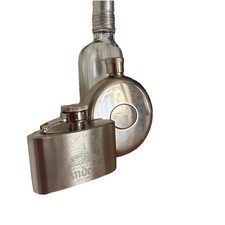 Flachmann Taschenflachmann Edelstahlflasche Schnapsflasche Reiseflasche 3 Stück