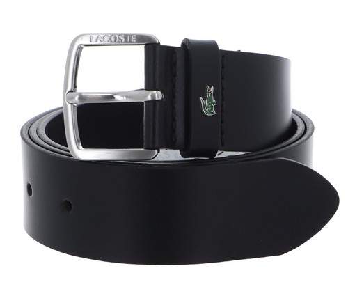 Lacoste plain leather belt - lacoste,