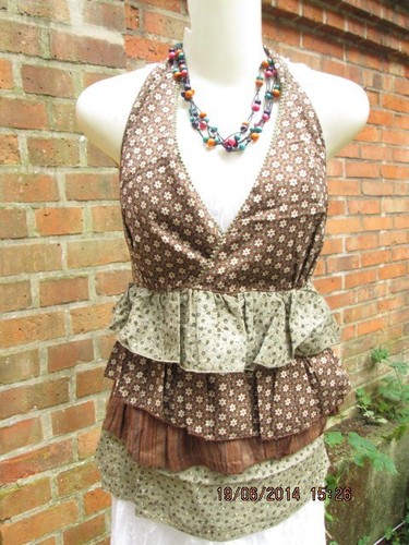Neckholder shirt top bohemia - shirt,
