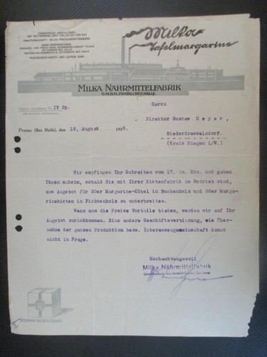 Brief milka - (1032),