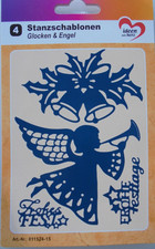 4 Stanzschablone "Glöcken & Engel" K.  Jittenmeier/ QVC