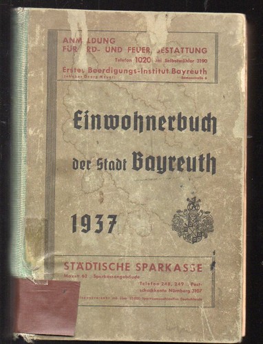Einwohnerbuch der stadt - einwohnerbuch,