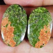 Natürlich Unakit Paar Oval