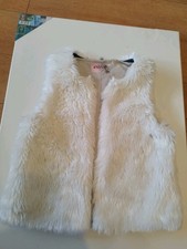 Weste Fell Weiß Gr. 140