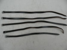 5 x Deutsche Lederriemen ,Mantelriemen, Deckenriemen , Neuwertig , Schwarz