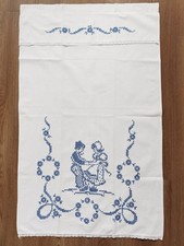 Antik Vorhängetuch für Handtuchhalter Vorhang Küche Kreuzstich Mädel Knabe Tanz