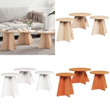 Couchtisch 3 pcs Massivholz