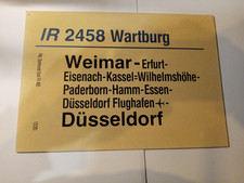 Zuglaufschild . Kunststoff